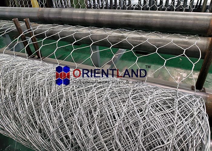 длина диаметра 25m 2.7mm корзины провода Gabion сетки 8 x 10cm