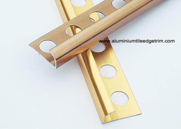 Durable Kitchen Metal Aluminium Tile Edge Trim 10mm For Backsplash 