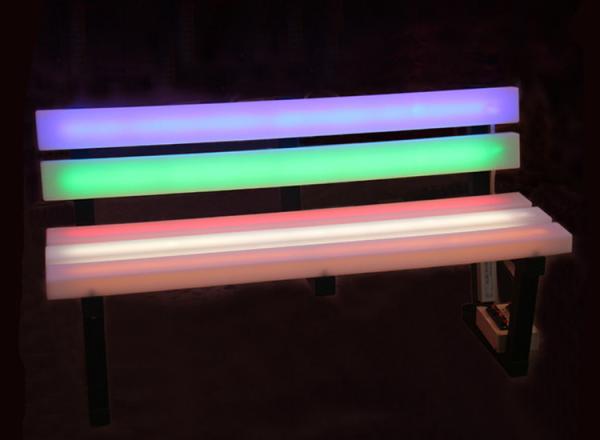 LED Bench lights park chair auditorium outdoor leisure shopping mall rest waiting color charging remote control