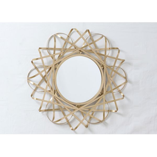 Modern Stylish Home Decoration Gold Sun Mirror Wall Decor