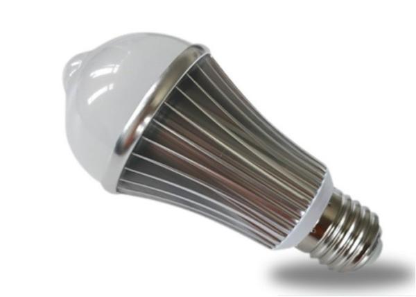 Aluminum 9W PIR Sensor LED Bulb 85-265V 2700-6500K with high quality aluminum material