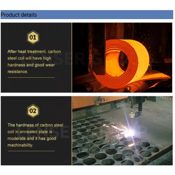 Q235 Q345 Чёрная углеродистая стальная катушка горячекатаная стальная катушка ширина 1250-2000 мм