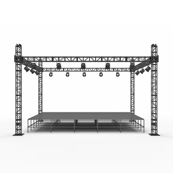 Easy Assembly Aluminum Portable Stage Lighting Truss 1m 2m 3m 4m Height