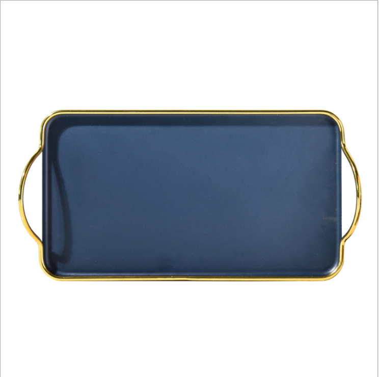 Black Rustproof 7mm Thickness Metal Jewelry Tray