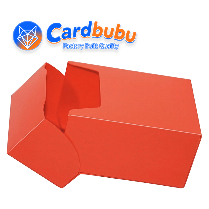 3.74in Plastic Deck Box 80 Cards Transparent Customizable Bulk Trading Card Storage
