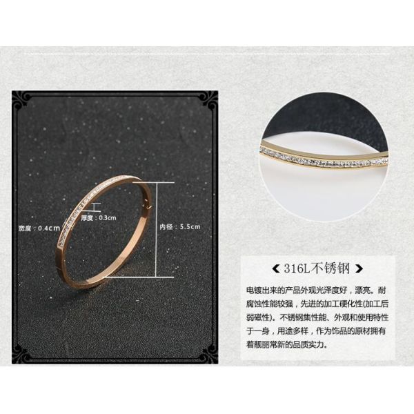 Stainless Steel Bracelet Fashion Jewelry Gift , diamonds stainless steel bracelet women