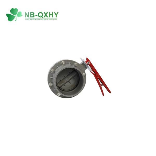 ABS manuseio manuseio de aço inoxidável PVC válvula de esferas de duas peças para indústria química