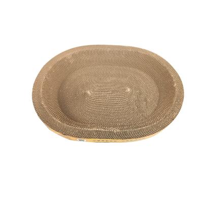 Oval Shape Cat Scratching Board Can Play and Sleep Cat Scratching Board