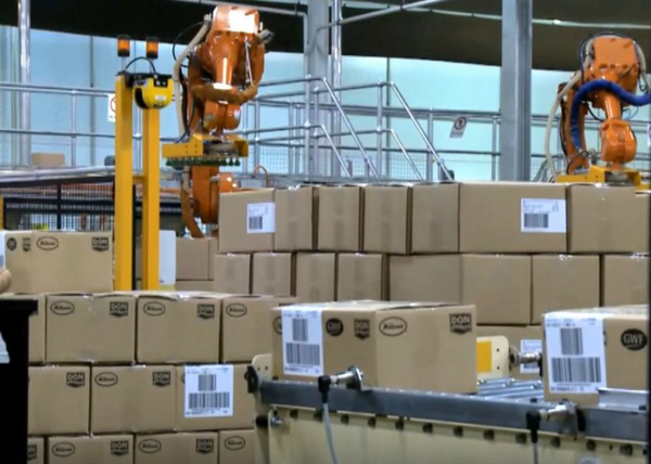 High Speed Automated Robot Palletizer with Safety Protection Facilities