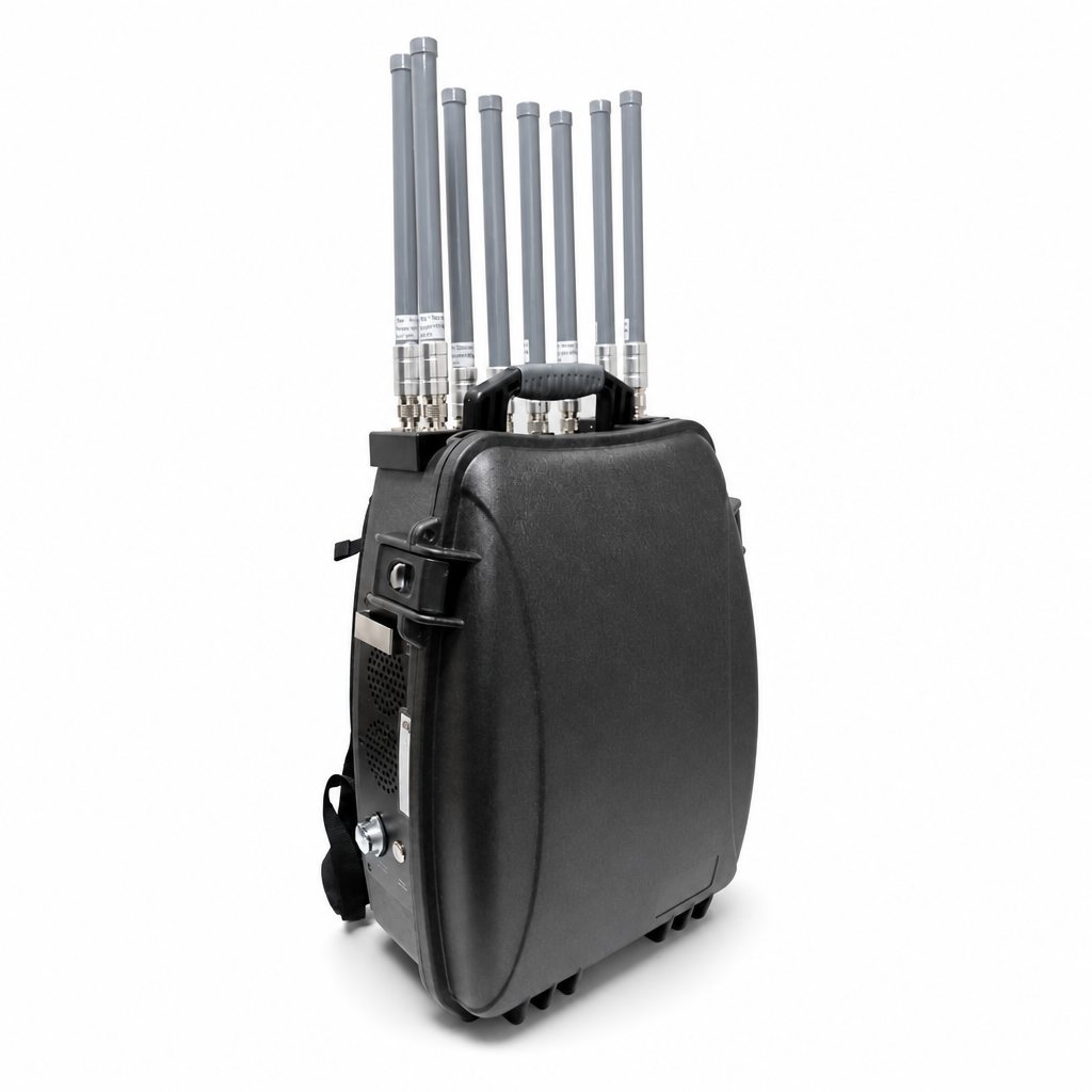 Portable Backpack RF Spectrum Sensor 3km Long Range Multi Band Perimeter Security Low Altitude Drone Detection System