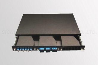Multimode MPO Fiber Cable Patch Panel 1U Rack Mounted Customized Depth