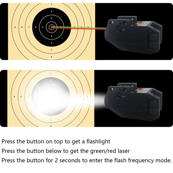 IPX4 Airsoft Gun Lasers Waterproof Red And Green Laser Sight ODM