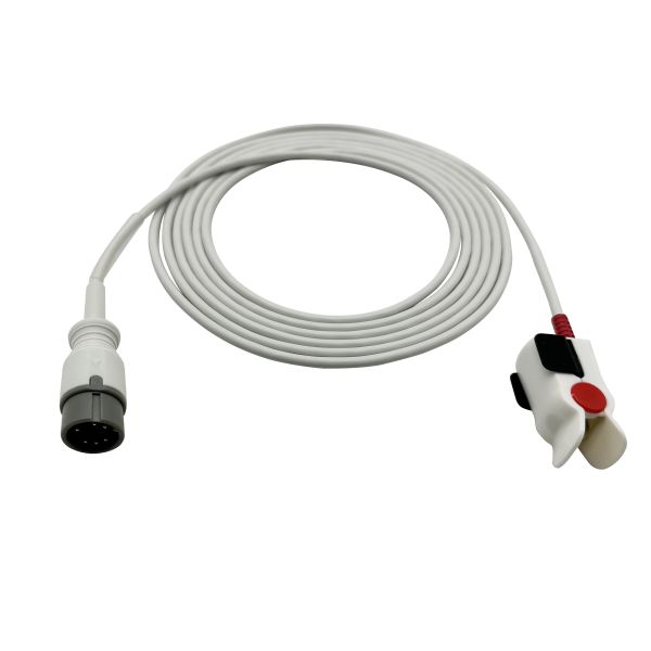 Zoncare/Hwatime Spo2の調査センサー6pin小児科指クリップTPUジャケット