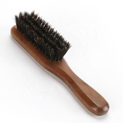 Camarão de barba de borracha de javali de cor preta Material de madeira para homens Cuidado do cabelo da barba