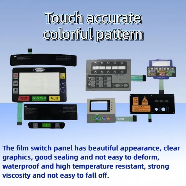 Custom Waterproof Embossed Matrix Membrane Keyboard with Backlight or Non-Backlight