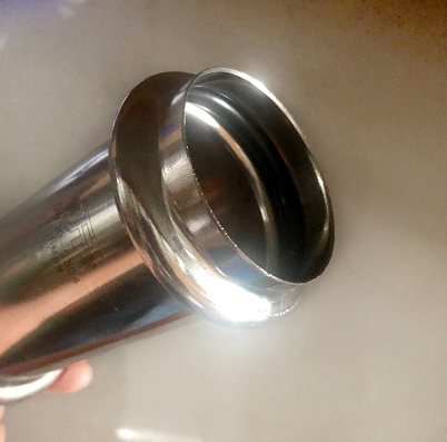 V Style Slip Coupling Pipeline Stainless Steel Press Fittings Plumbing