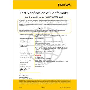 Yueqing Vorax Electric CO.,LTD Сертификации