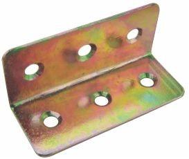 60x27mm Right Angle Metal Bracket White Yellow Galvanized Cutting Punching Stamping