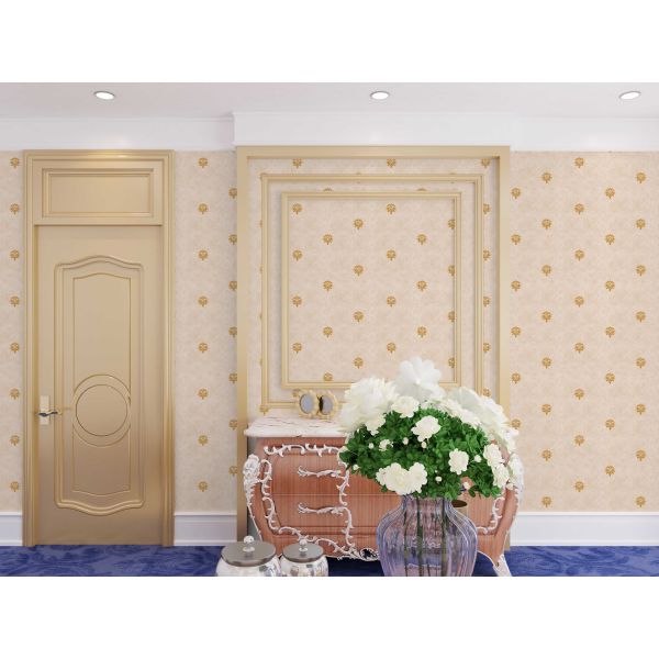 Papel de pared floral autoadhesivo con textura en relieve de 10m Vintage