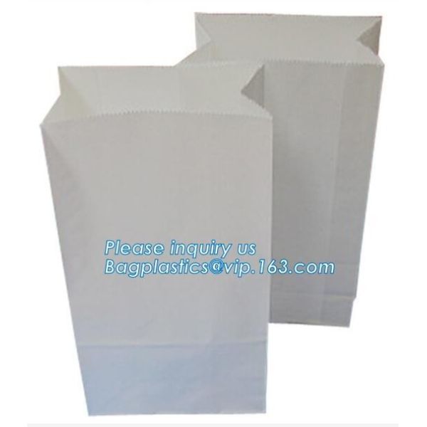 wholesale bread paper bag for customer blank paper bag,greaseproof printed bakery bread packaging plastic paper bags wit