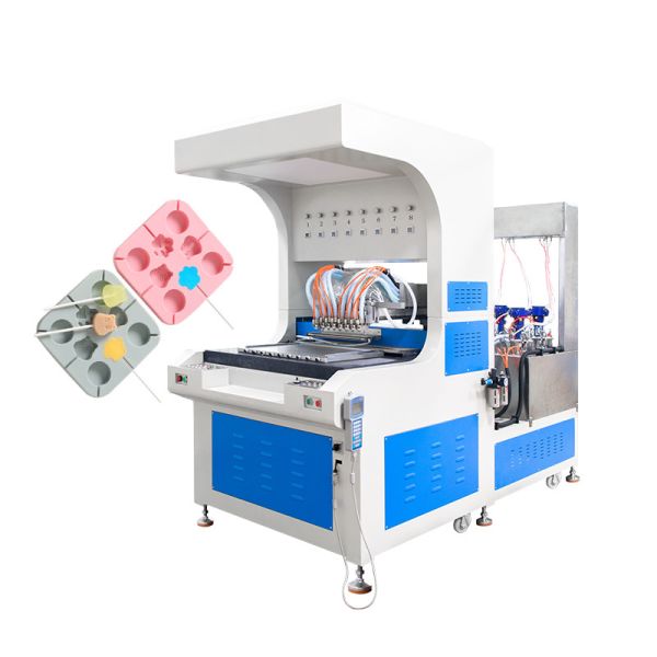 Automatic 8 Colors Cake Decorating Machine Chocolate Candy Dripping Machine