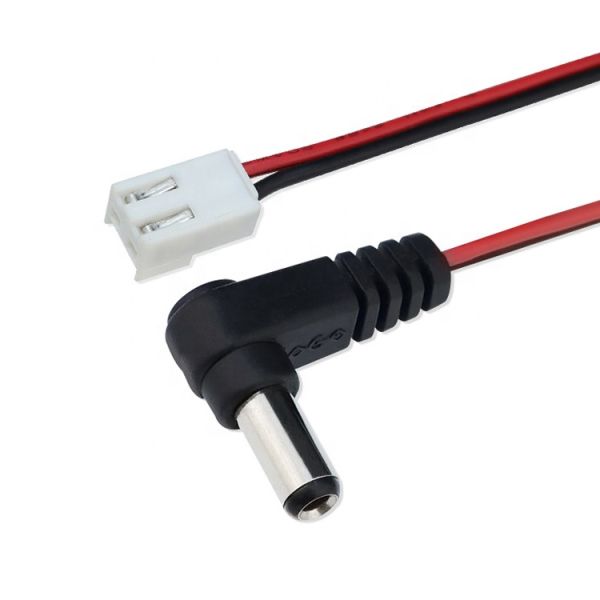 Custom OEM DC Barrel Jack to JST XH 2 Pin 2.54 Pitch Power Cable