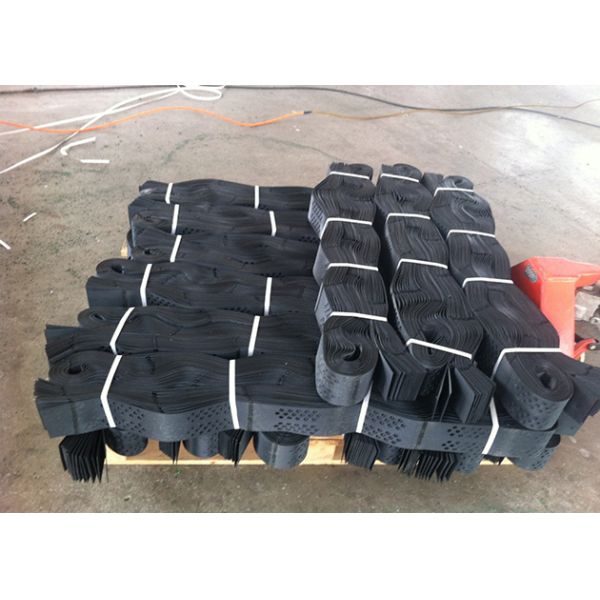 Grass Soil Black Plastic HDPE Geocell , 150mm Height Plastic Gravel Stabilizer