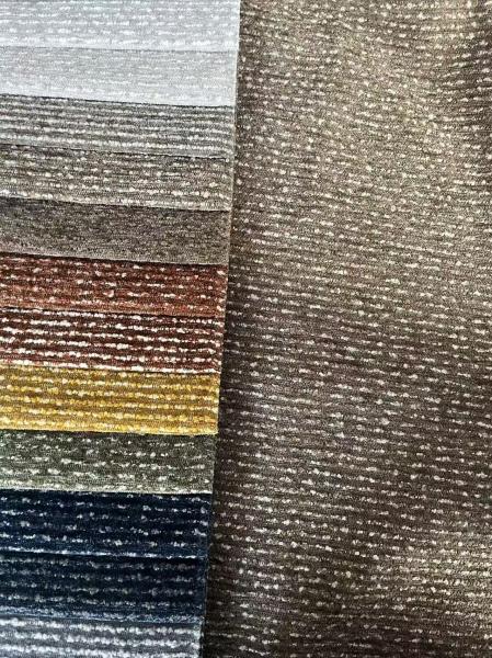 Soft Stain Resistant Chenille Jacquard Upholstery Fabric Chenille Textured Fabric