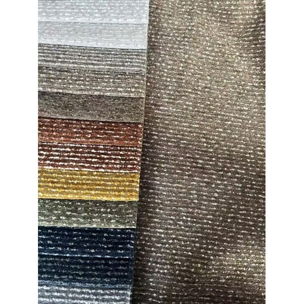 Soft Stain Resistant Chenille Jacquard Upholstery Fabric Chenille Textured Fabric