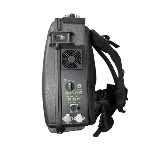 300W 350W Анти FPV Джаммер рюкзак 400МГц 800МГц 1.2G 2.4G 5.2G 5.8G