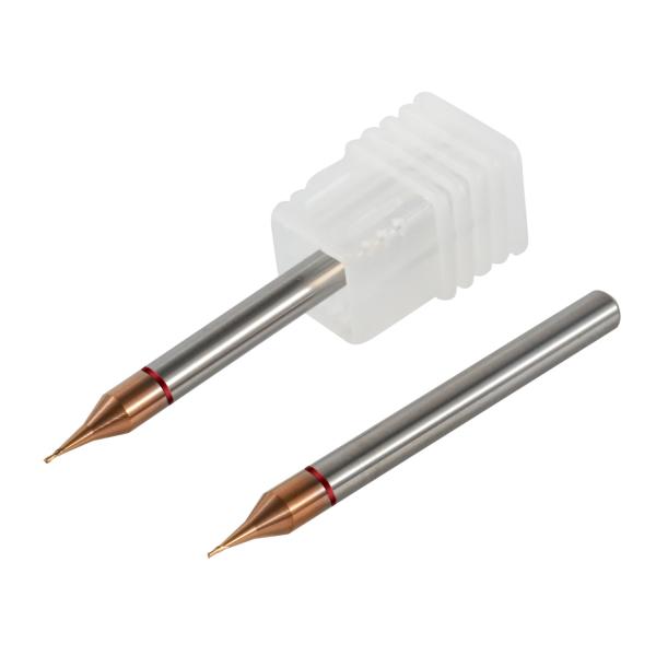 2 Flutes Radius Cutter End Mill , TiAlN Coating Solid Carbide Milling Tools