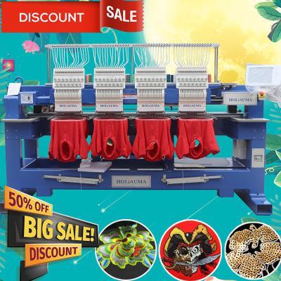 China best 4 heads computerized embroiderymachine supplier better than 400*450mm cap t-shirt flat SWF embroidery machine