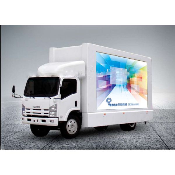 Commercial Truck Mobile Led Display , Led Trailer Screen For Promotion / Notice