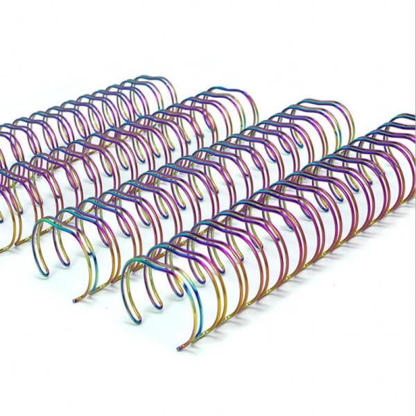 Fio gêmeo O Ring Book Metal Binding Coil do laço 0.8mm grossos