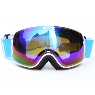 Óculos de proteção espelhados Unigear do esqui do alpinismo, anti cor do azul dos óculos de proteção do esqui da névoa