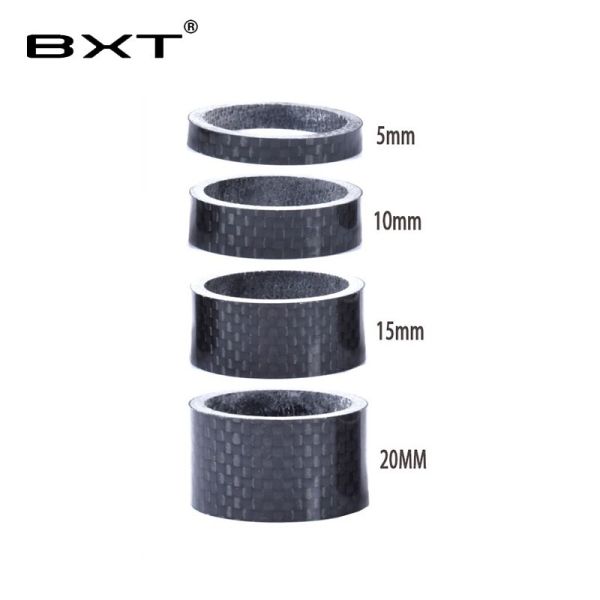 les entretoises 3K de casque de fibre de carbone de 28.6mm tissent des entretoises de tige de bicyclette