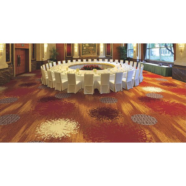 Custom Pattern Machine Woven Wool Nylon Carpet for Bedrooms Prayer Cars Banquet Halls