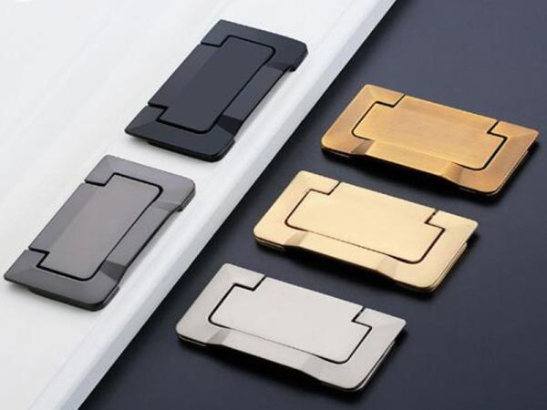 Brush Brass Hidden Drawer Pulls Kitchen Cabinet Knobs / Closet  Square 64mm Handles T Bar Pulls  Furniture Fittings