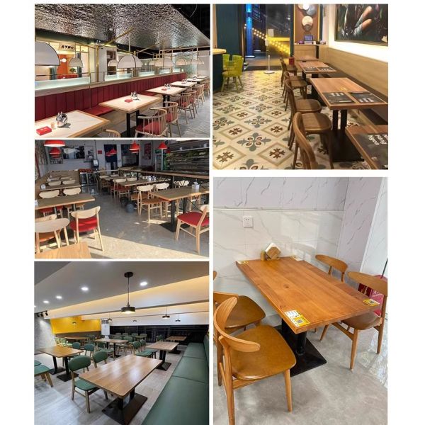Minimalist 60cm Round Table for 2 Seater Restaurant Cafe Furniture Classic Style