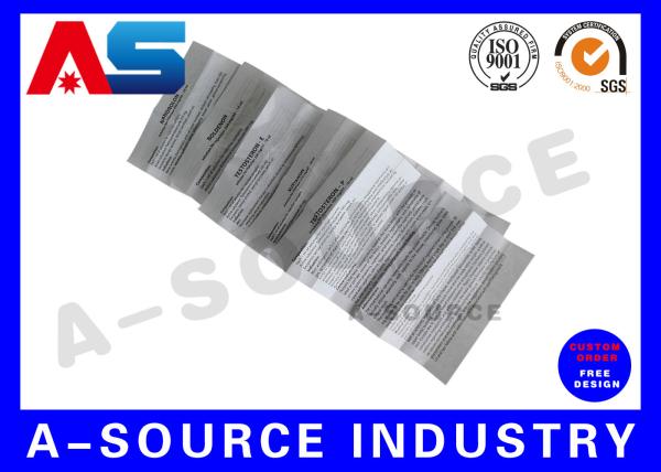 Test 250mg Paper Insert Printing , Leaflet Printing Carton Medicine Box Instruction
