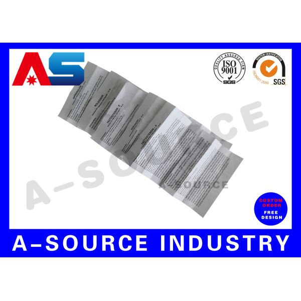 Vinyl Stickers Printing  Pharmaceutical Printing Of Peptide Propionate labels for 2ml vials