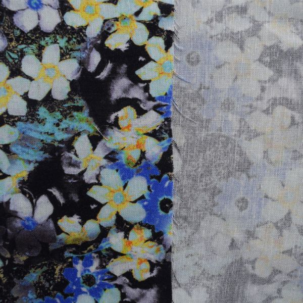 Сплетенный цветочный узор 100% ткани Challis ткани вискозы вискозный напечатанный цифров вискозный