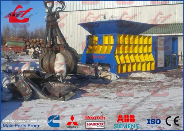 WANSHIDA Automatic Container Scrap Metal Shear Big Mouth Horizontal Metal Shear Remote Control