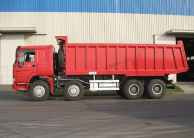 8 X 4 HOWO Sinotruk Heavy Duty Dump Truck With 6800x2300x1500 Box Size