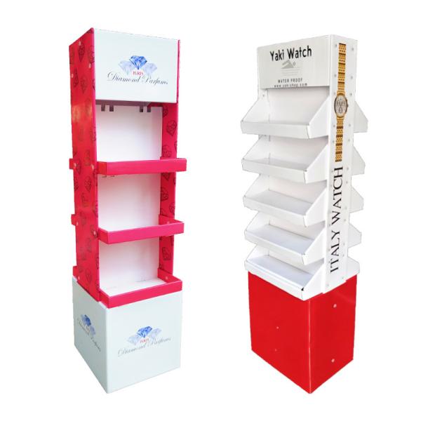 Custom Corrugated Paper Display Cabinet Snack Paper Shelf Environmentally Friendly Display