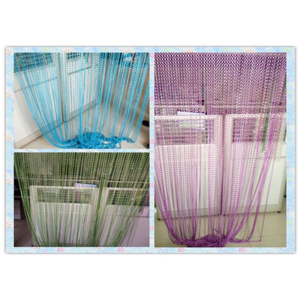 Multicolor Aluminum Chain Fly Screen , Elegance Door Fly Screen Curtain