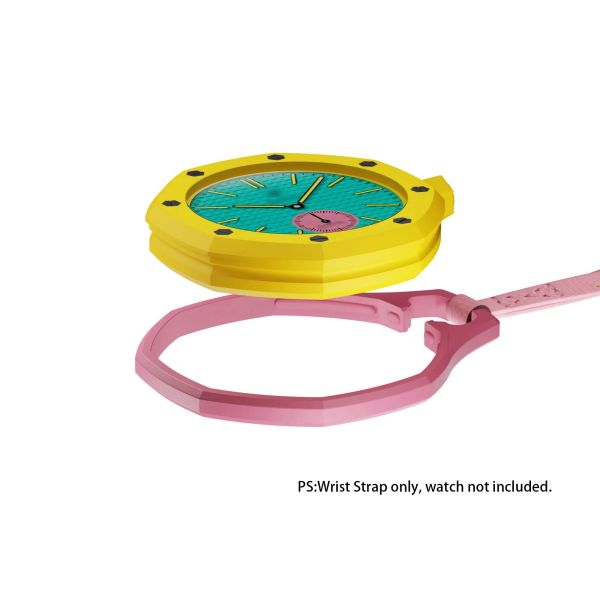 Wholesale Lightweight Bioceramic Case 18cm 32cm 42cm Calfskin Wrist Strap for Swatch X AP Royal Pop Replacement Wrist Strap OEM