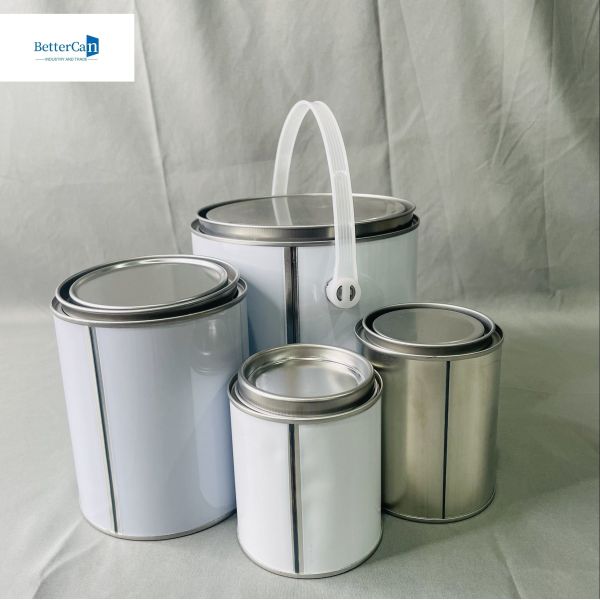 1 литровые прямоугольные пустые оловянные банки с пластиковой крышкой 500 мл круглый металлический контейнер