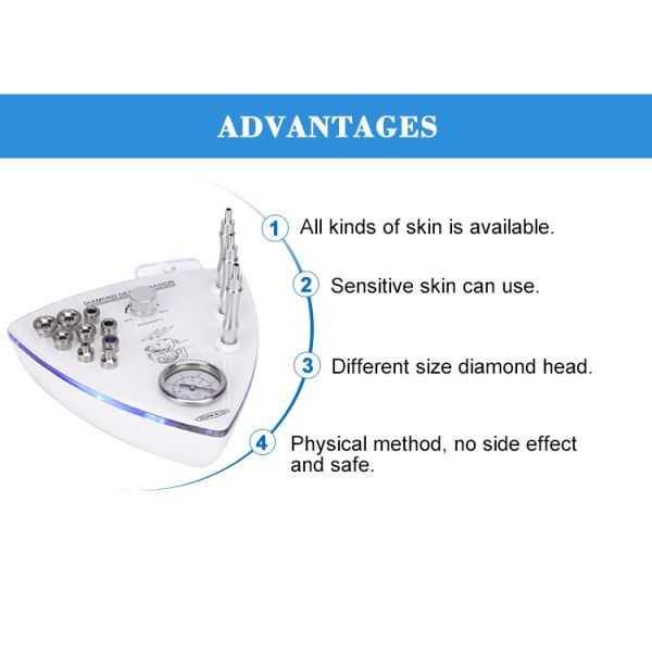 Portable Blackhead Removal and Wrinkle Removal Vacuum and Micro Crystal Dermabrasion Machine