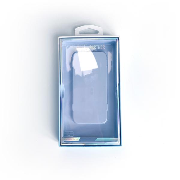 Low MOQ Retail Blister Plastic Box Phone Case Packaging boxes with hook PVC Clear Windows for IPhone